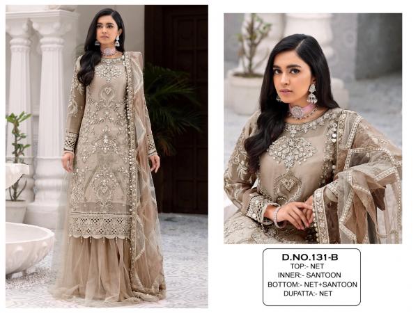 Kf 131 Ocassion Wear net Designer Embroidery Suit Collection